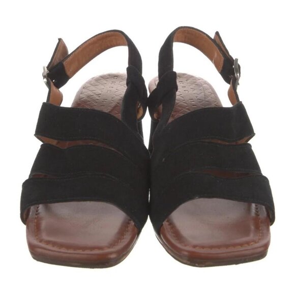 Chie Mihara Black Suede Heels - Picture 4 of 7